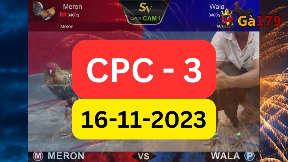 Xem đá gà CPC3 16-11-2023