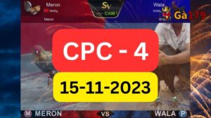 Xem đá gà CPC4 15-11-2023